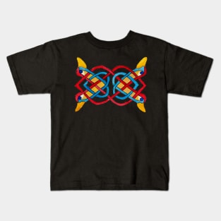 Copy of Duck Celtic Tracery V3 Kids T-Shirt